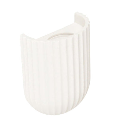 Applique in gesso rigato da parete lampada da muro verniciabile attacco GU10 - enzoled
