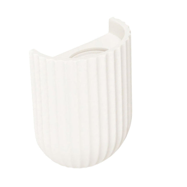 Applique in gesso rigato da parete lampada da muro verniciabile attacco GU10 - enzoled