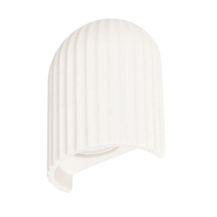 Applique in gesso rigato da parete lampada da muro verniciabile attacco GU10 - enzoled