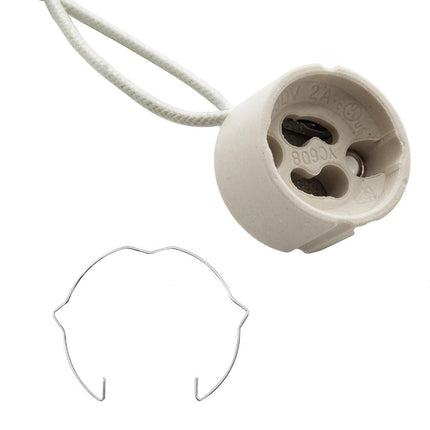 Applique da soffitto portafaretto in gesso a cubo verniciabile con attacco gu10 110x70mm supporto per faretti - enzoled