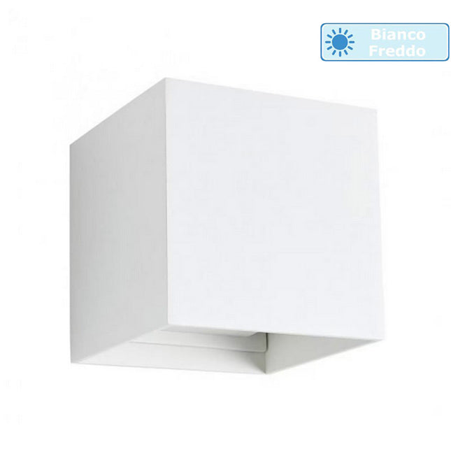 Applique da parete LED COB 12 watt bianco per esterno impermeabile IP55 luce fredda calda naturale 6000k 3000k 4000k lampada doppia emissione luminosa UP & DOWN - enzoled