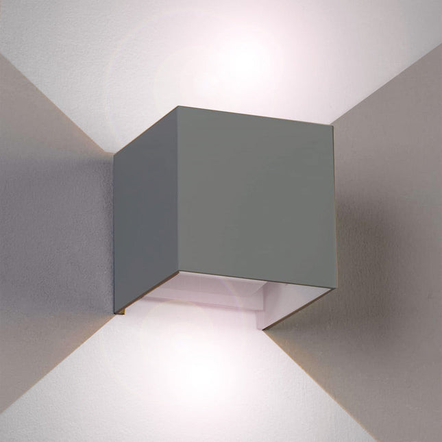 Applique da parete LED COB 12 watt per esterno impermeabile IP55 luce fredda calda naturale 6000k 3000k 4000k lampada doppia emissione luminosa UP & DOWN - enzoled