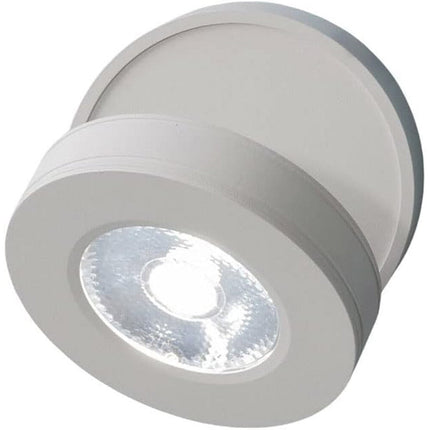 Applique orientabile 1 led cob moderno 7 watt lampada da muro parete soffitto bianco luce fredda 6500k calda 3000k naturale 4000k - enzoled