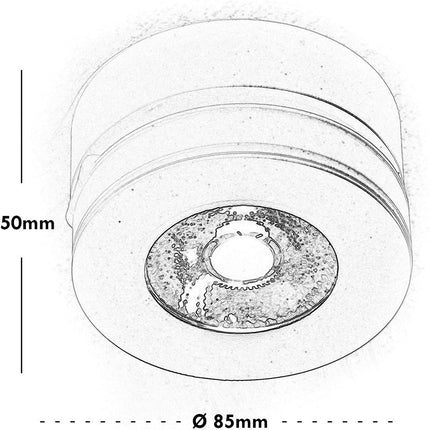 Applique orientabile 1 led cob moderno 7 watt lampada da muro parete soffitto bianco luce fredda 6500k calda 3000k naturale 4000k - enzoled