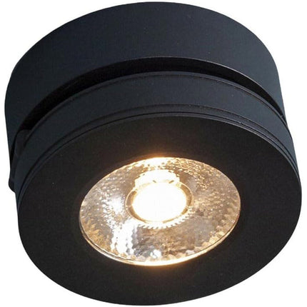Applique orientabile 1 led cob moderno 7 watt lampada da muro parete soffitto nero luce fredda 6500k calda 3000k naturale 4000k - enzoled