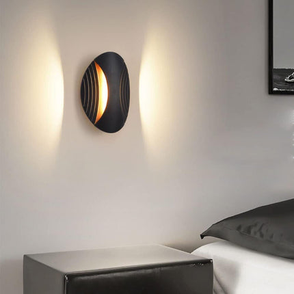 Applique a parete doppia emissione 6 watt a led lampada da muro ovale 3 modalità di luce calda fredda e naturale ( - enzoled