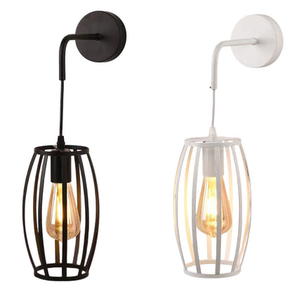 Applique da parete pendente di forma di ovale 3D stile minimal con portalampada E27 - enzoled