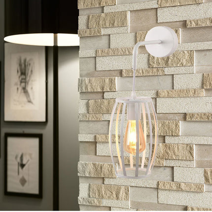 Applique da parete pendente di forma di ovale 3D stile minimal con portalampada E27 - enzoled