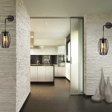 Applique da parete pendente di forma di ovale 3D stile minimal con portalampada E27 - enzoled