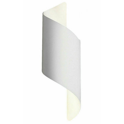 Applique moderno a spirale da parete doppia emissione di luce up e down 1 portalampada g9 in alluminio per interni - enzoled