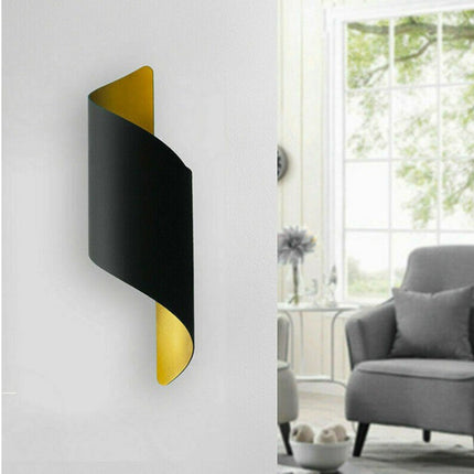 Applique moderno a spirale da parete doppia emissione di luce up e down 1 portalampada g9 in alluminio per interni - enzoled