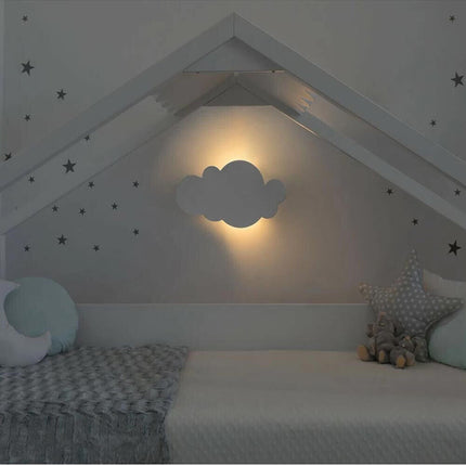 Applique a led a forma di nuvola lampada da parete 9 watt 3 colorazione di luce - enzoled