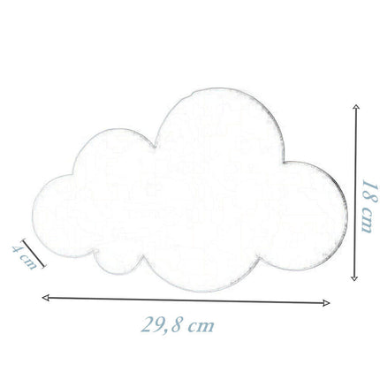 Applique a led a forma di nuvola lampada da parete 9 watt 3 colorazione di luce - enzoled