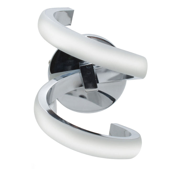 Applique a parete stilizzato 9 watt lampada da muro spirale argento luce tre colorazione di - enzoled