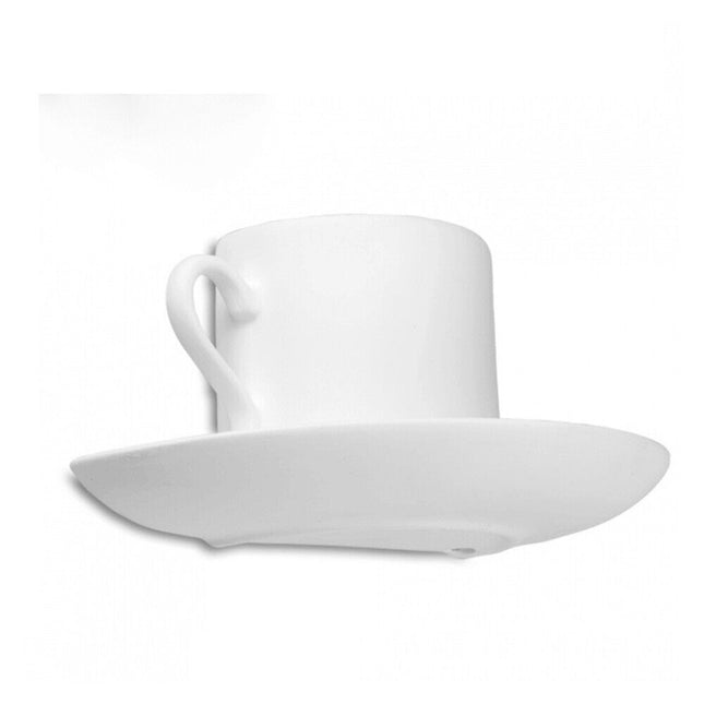 Applique in gesso a forma di tazza da caffè lampada a parete verniciabile attacco g9 - enzoled