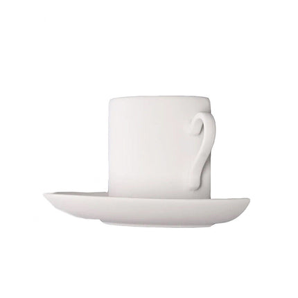Applique in gesso a forma di tazza da caffè lampada a parete verniciabile attacco g9 - enzoled