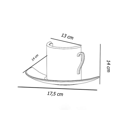 Applique in gesso a forma di tazza da caffè lampada a parete verniciabile attacco g9 - enzoled