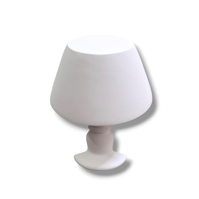 Applique in gesso a forma lume lampada a parete verniciabile lumetto attacco e14 - enzoled