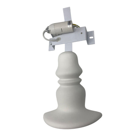 Applique in gesso a forma lume lampada a parete verniciabile lumetto attacco e14 - enzoled
