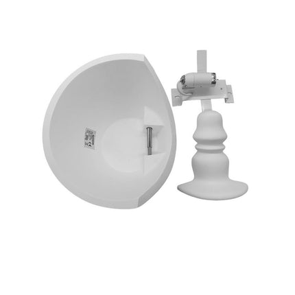 Applique in gesso a forma lume lampada a parete verniciabile lumetto attacco e14 - enzoled