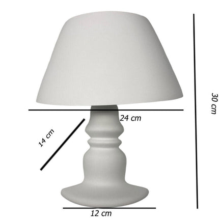 Applique in gesso a forma lume lampada a parete verniciabile lumetto attacco e14 - enzoled
