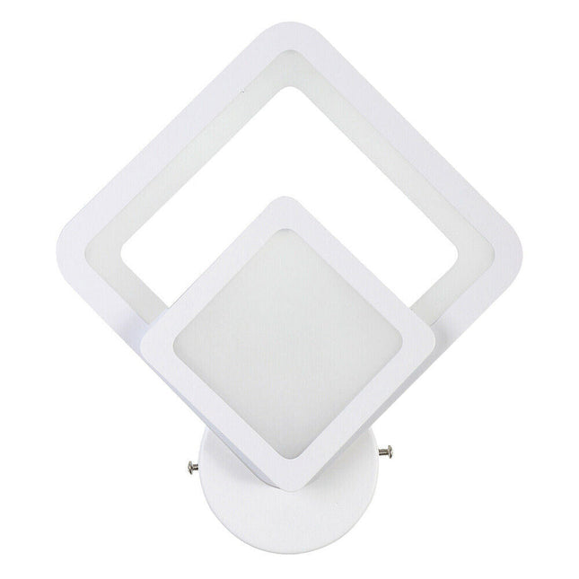 Applique moderno led a rombo 12 watt lampada da parete luce tre colorazione di luce - enzoled