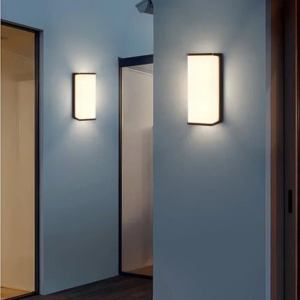 Applique a led da esterno per facciate giardino moderno lampada da muro nero 10 watt illuminazione per balcone IP65 - enzoled