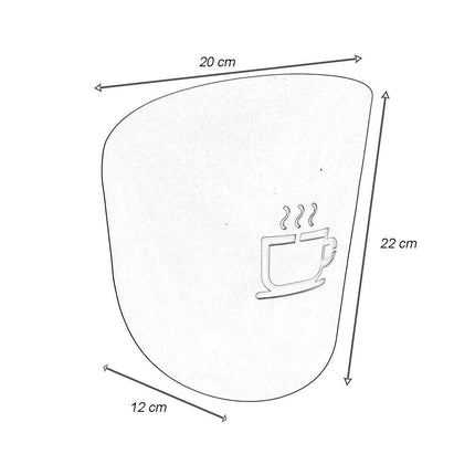 Applique a parete con raffigurazione tazza del caffè lampada attacco g9 illuminazione casa caffetteria - enzoled