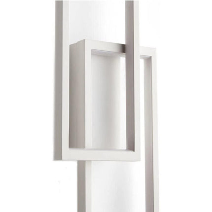 Applique doppio rettangolo 32 watt lampada da parete lumetto abat jour 3 temperature di luce bianco o nero - enzoled