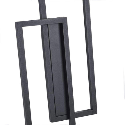 Applique doppio rettangolo 32 watt lampada da parete lumetto abat jour 3 temperature di luce bianco o nero - enzoled