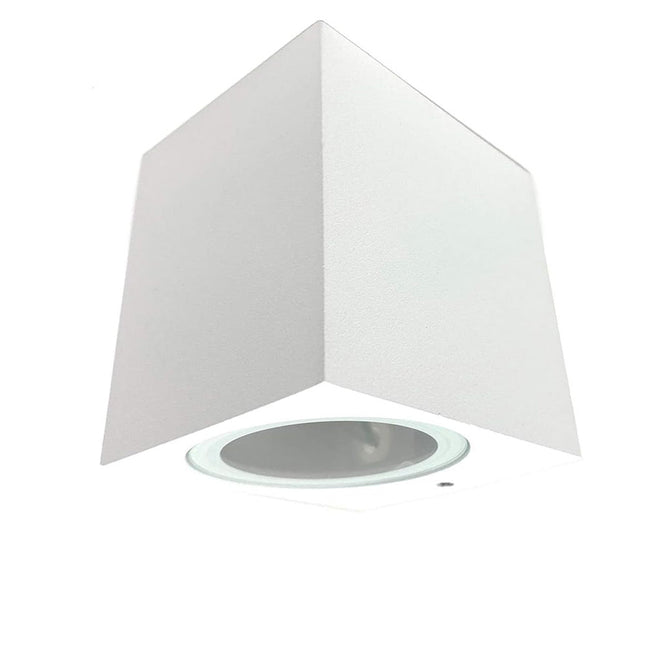 Applique a parete per esterno da giardino lampada da muro per balcone terrazzo  moderna attacco gu10  ip65 - enzoled