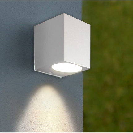 Applique a parete per esterno da giardino lampada da muro per balcone terrazzo  moderna attacco gu10  ip65 - enzoled