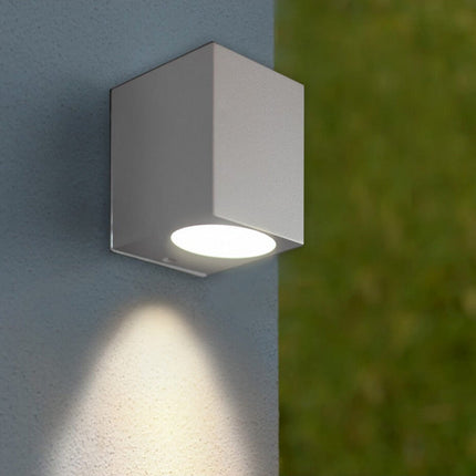 Applique a parete per esterno da giardino lampada da muro per balcone terrazzo  moderna attacco gu10  ip65 - enzoled