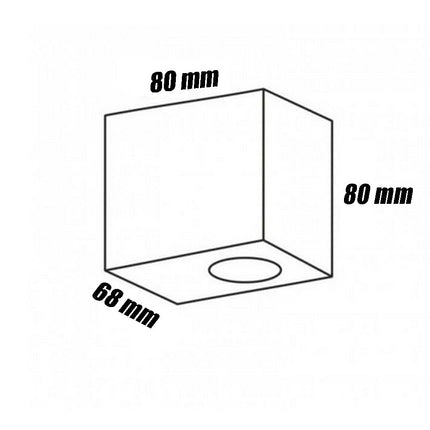 Applique a parete per esterno da giardino lampada da muro per balcone terrazzo  moderna attacco gu10  ip65 - enzoled