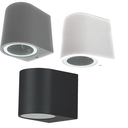 Applique a parete per esterno giardino ip65 lampada da muro moderna portalampada per faretto gu10 - enzoled