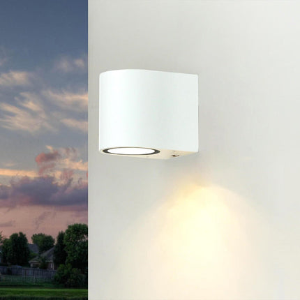 Applique a parete per esterno giardino ip65 lampada da muro moderna portalampada per faretto gu10 - enzoled
