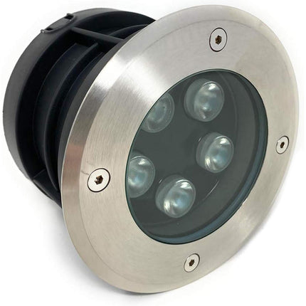 Faretto ad incasso calpestabile 5 led 5 watt segnapasso carrabile luce bianca 6500k calda 3000k da esterno IP67 - enzoled