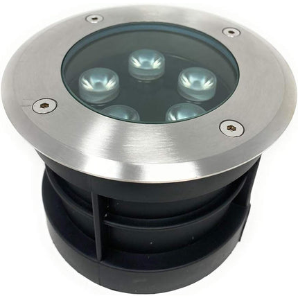 Faretto ad incasso calpestabile 5 led 5 watt segnapasso carrabile luce bianca 6500k calda 3000k da esterno IP67 - enzoled