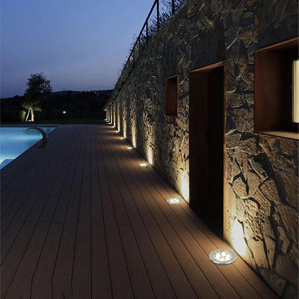 Faretto ad incasso calpestabile 5 led 5 watt segnapasso carrabile luce bianca 6500k calda 3000k da esterno IP67 - enzoled