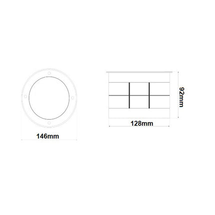Faretto ad incasso calpestabile 7 led 7 watt segnapasso carrabile luce bianca 6500k calda 3000k naturale 4000k da esterno IP67 - enzoled