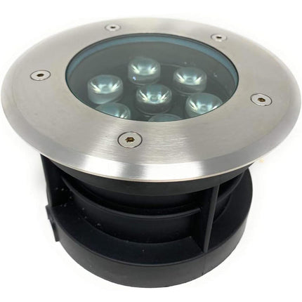 Faretto ad incasso calpestabile 7 led 7 watt segnapasso carrabile luce bianca 6500k calda 3000k naturale 4000k da esterno IP67 - enzoled