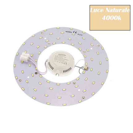 Circolina led 2835 modulo neon circolare 32 watt 265 volt ricambio neon per plafoniere luce calda fredda naturale - enzoled