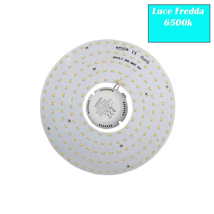 Circolina led 2835 modulo neon circolare 54 watt 265 volt ricambio neon per plafoniere luce calda fredda naturale - enzoled