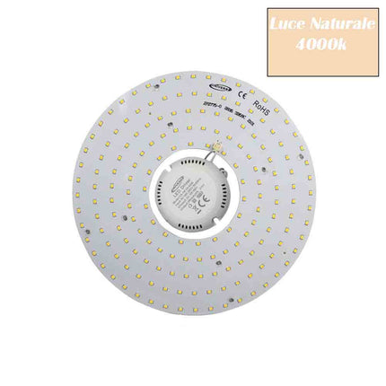 Circolina led 2835 modulo neon circolare 54 watt 265 volt ricambio neon per plafoniere luce calda fredda naturale - enzoled