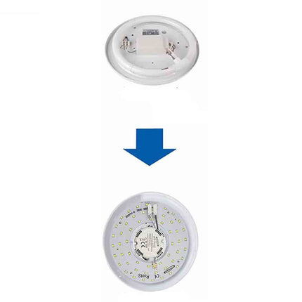 ircolina led 2835 modulo neon circolare 22 watt 265 volt ricambio neon per plafoniere luce calda fredda naturale - enzoled