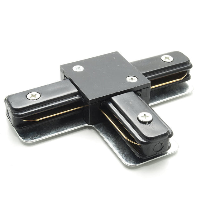 Connettore giunto a T per binario elettrificato monofase guida giunzione per staffa trak connessione doppio contatto - enzoled