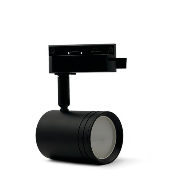 Porta faretto monofase orientabile da binario per soffitto con attacco gu10 proiettore faro per binario elettrificato - enzoled