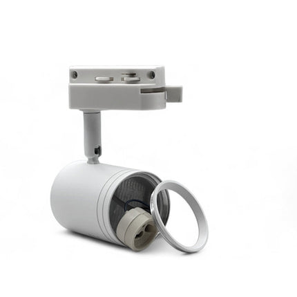 Porta faretto monofase orientabile da binario per soffitto con attacco gu10 proiettore faro per binario elettrificato - enzoled