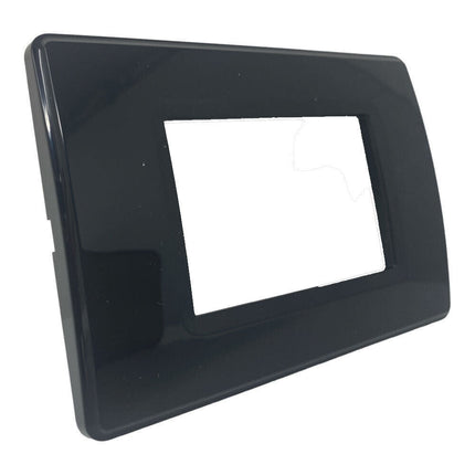 Faretto segnapassi con placca nera da muro con sensore di movimento pir 1,3 watt per cassetta 503 luce fredda 6500k calda 3000k naturale 4000k - enzoled