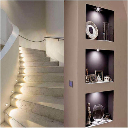 Faretto led cob ad incasso 1 watt mini spot punto luce tondo luce bianca 6500k calda 3000k naturale 4000k - enzoled